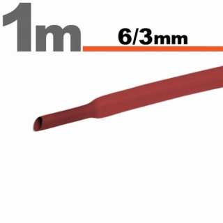 Tub termocontractibilRosu • 6 / 3 mm ǀ 11022P