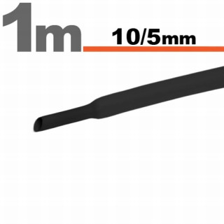 Tub termocontractibilNegru • 10 / 5 mm ǀ 11023F