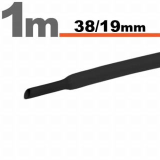 Tub Termocontractibil Negru • 38 / 19 mm ǀ 11029F