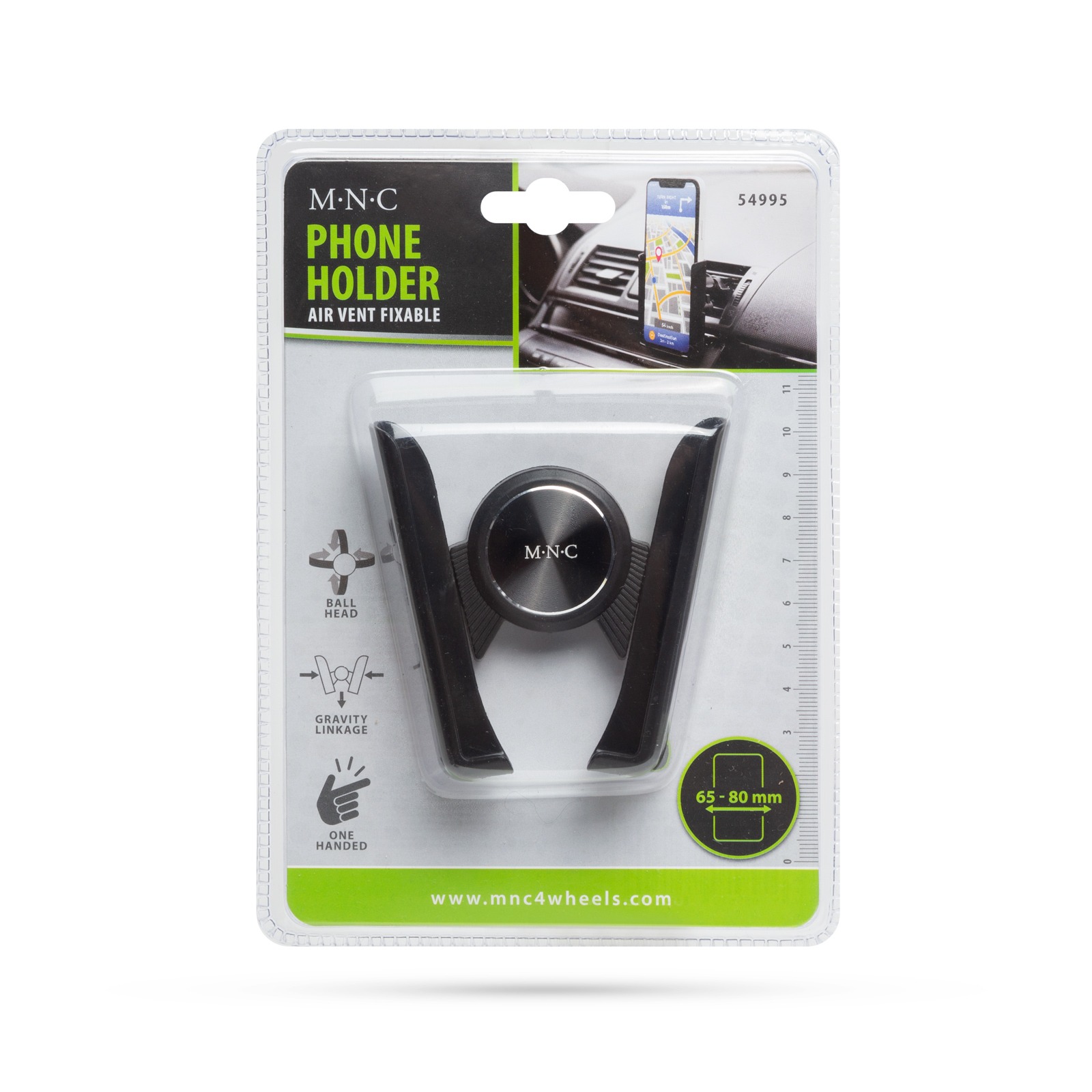 MNC - Suport de telefon cu fixare in grilajul de aerisire - negru ǀ 54995 - imagine 5