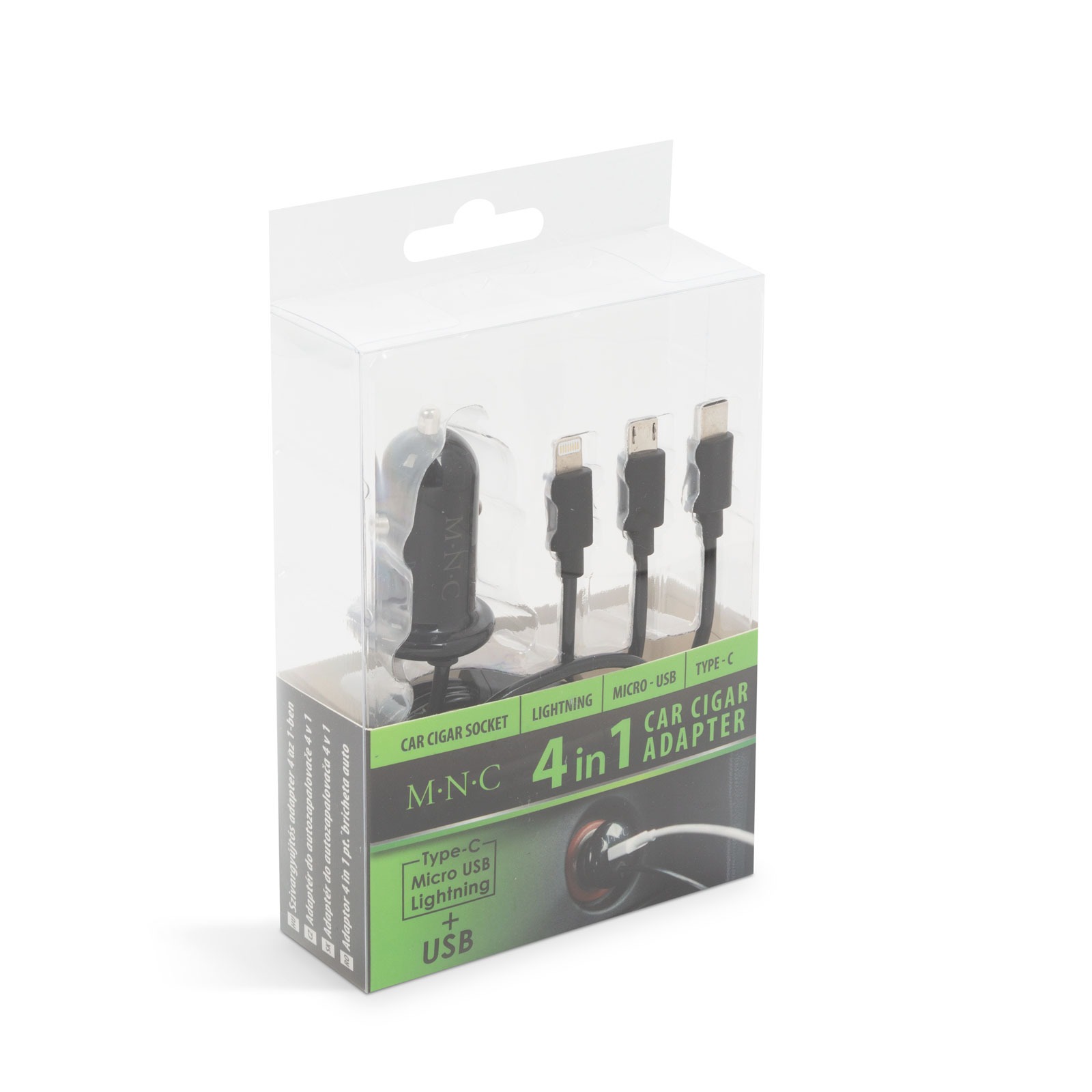 MNC - Adaptor 3 in 1 pentru bricheta auto + USB - negru ǀ 54920BK - imagine 4