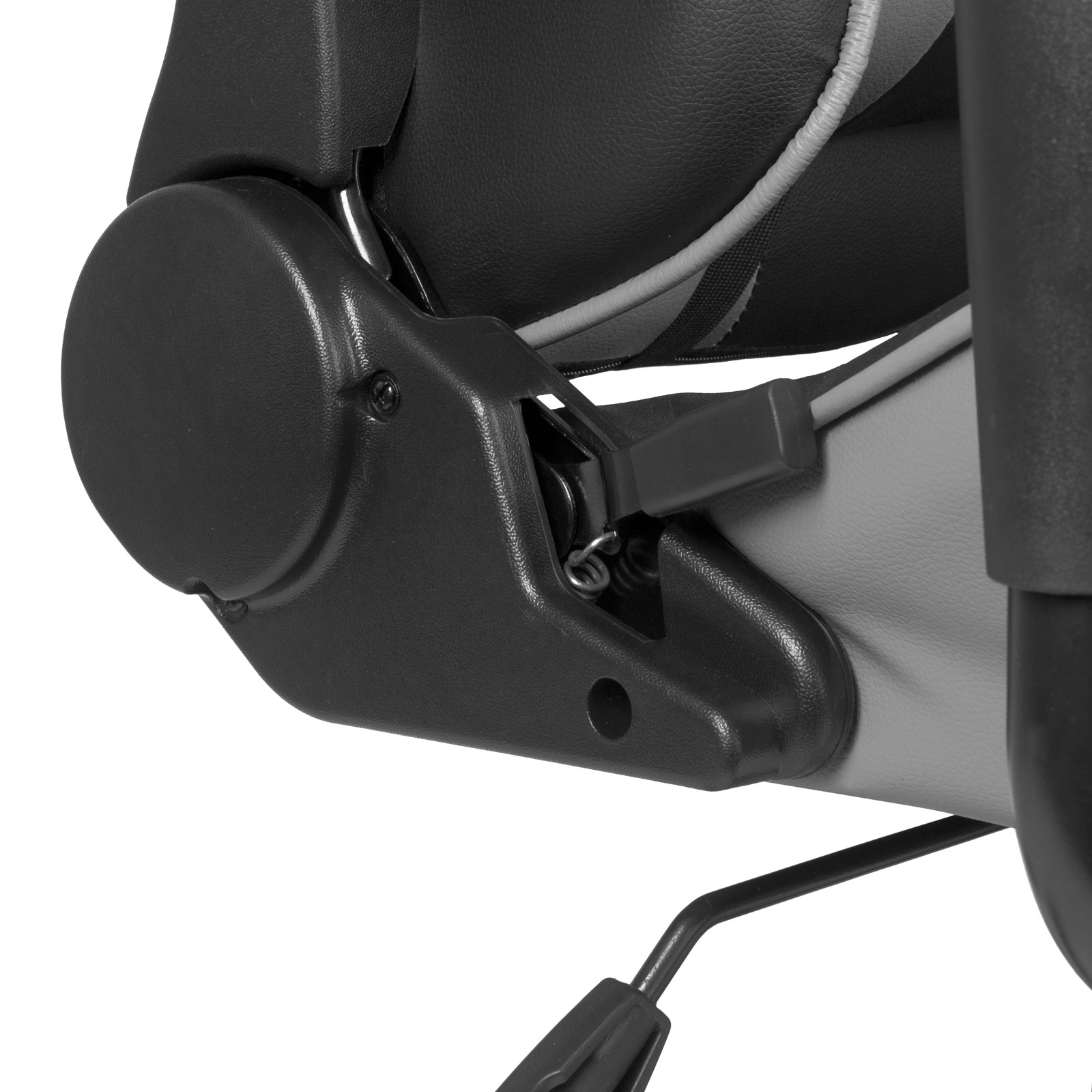 Scaun gri de gaming - cu perna de talie si perna pentru cap ǀ BMD1106GY - imagine 3