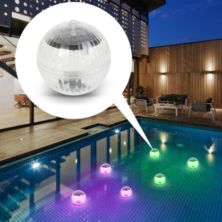 Dispozitiv iluminare solara pentru piscina - LED RGB - 10 cm ǀ 55852C