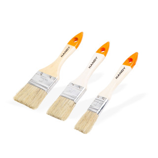 Set pensule pentru vopsea - maner din lemn - 3 buc / pachet ǀ 11206Y
