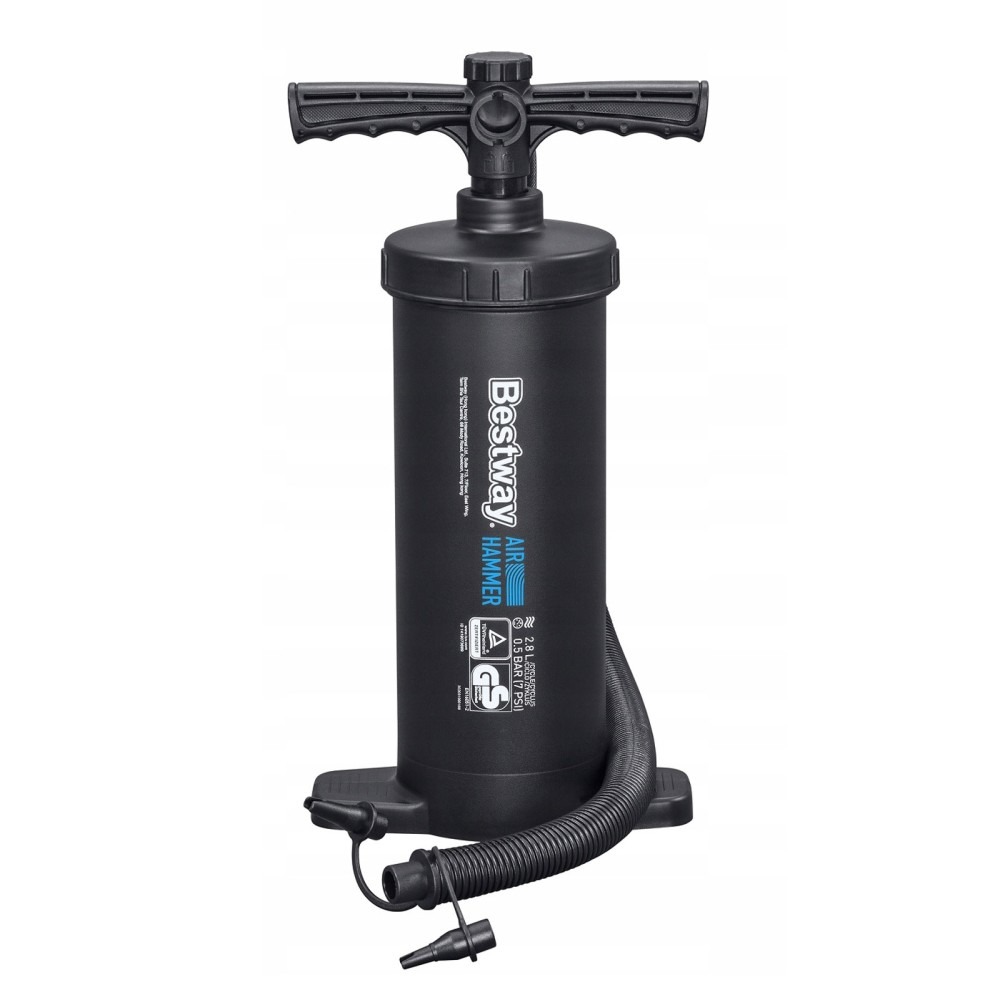 Pompa manuala pentru piscine - cu 3 supape - 37 cm - 1300 cmc ǀ 56429