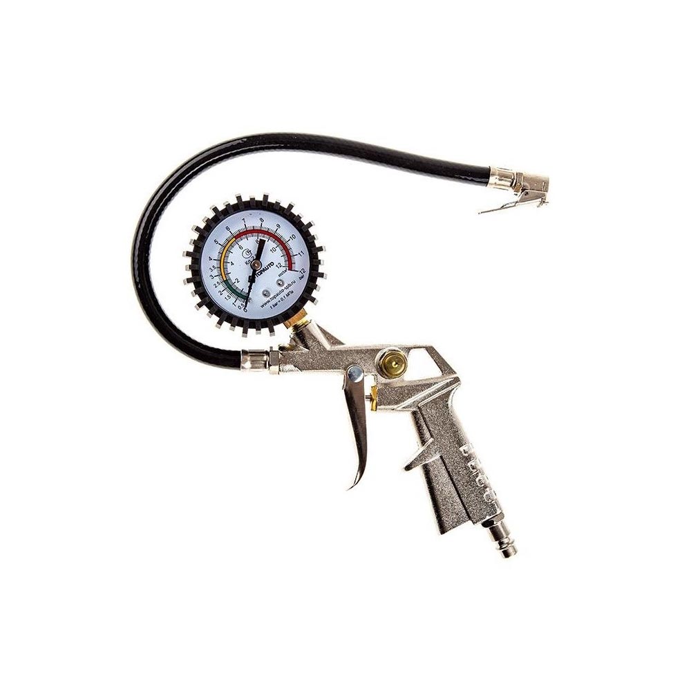 Pistol pneumatic de umflat cu manometru, presiune maxima 12 BAR, conexiune 1/4" Carguard ǀ PSA002