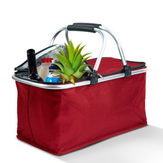 Cos de cumparaturi termoizolant pliabil – 49 x 28 x 25 cm – 21 L – rosu ǀ 11549C